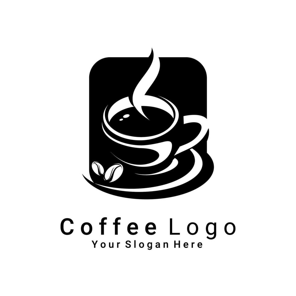 LOGO BLACK COFFEE vector