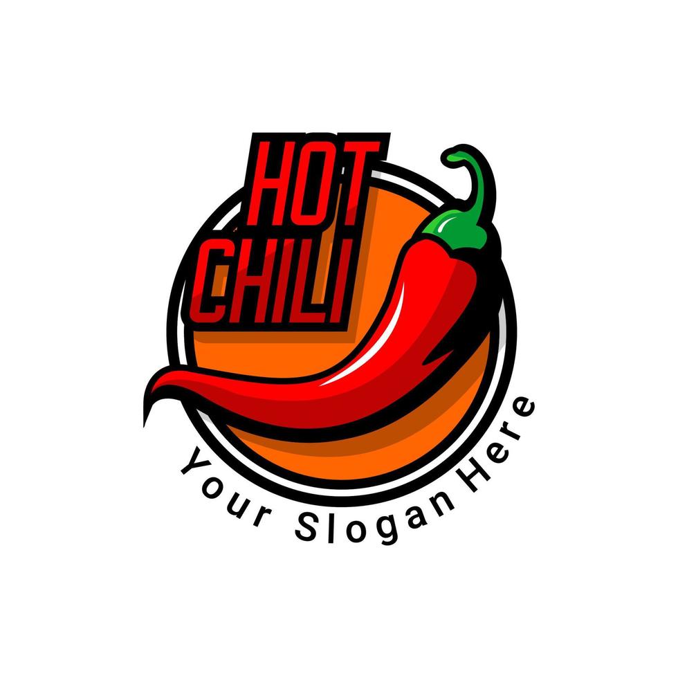 chile picante logo vector