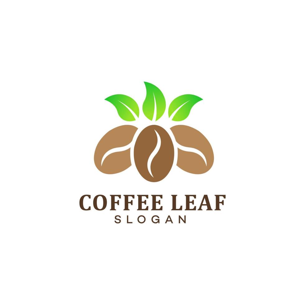 nature coffee logo design template vector