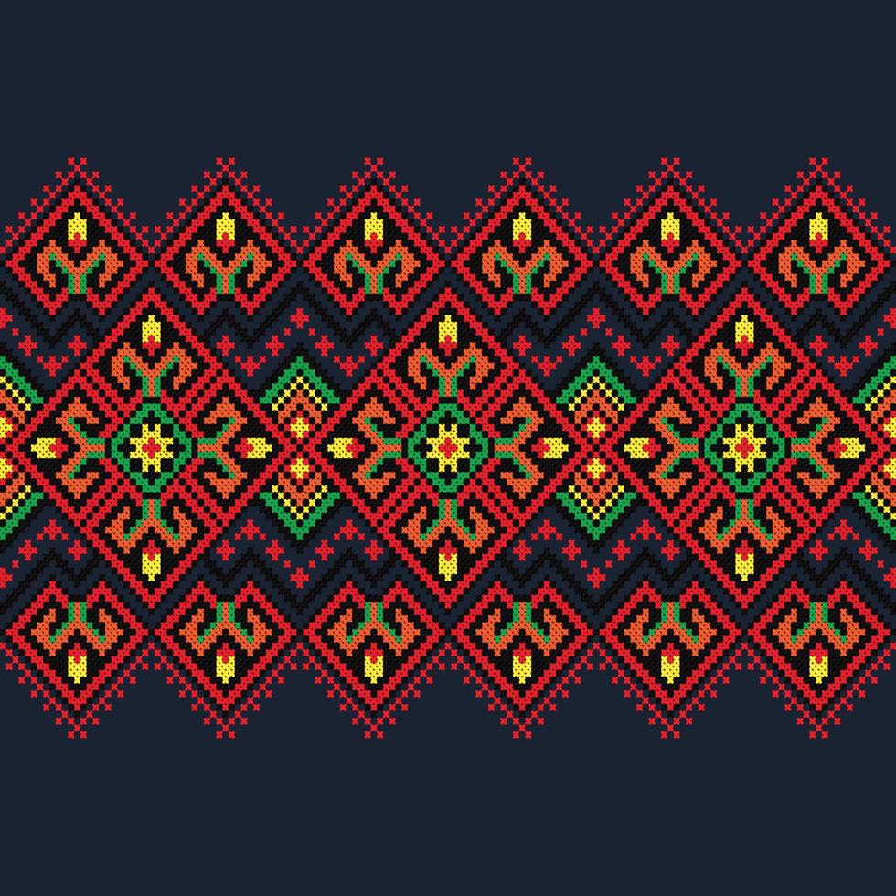 Ethnic pattern templates classical colored flat decor design for decorating, wallpaper, wrapping paper, fabric, backdrop and etc. vector