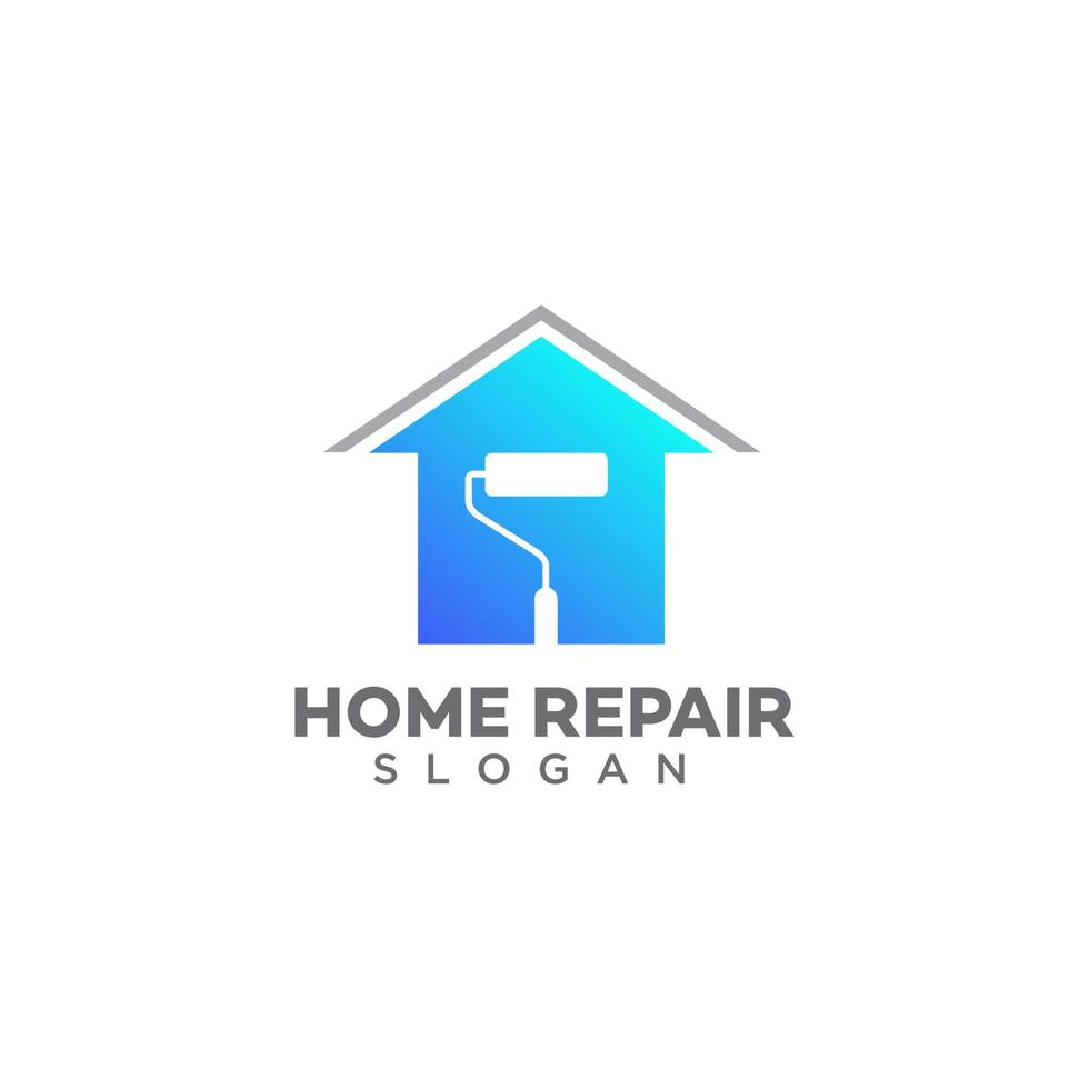 home repair logo design template vector