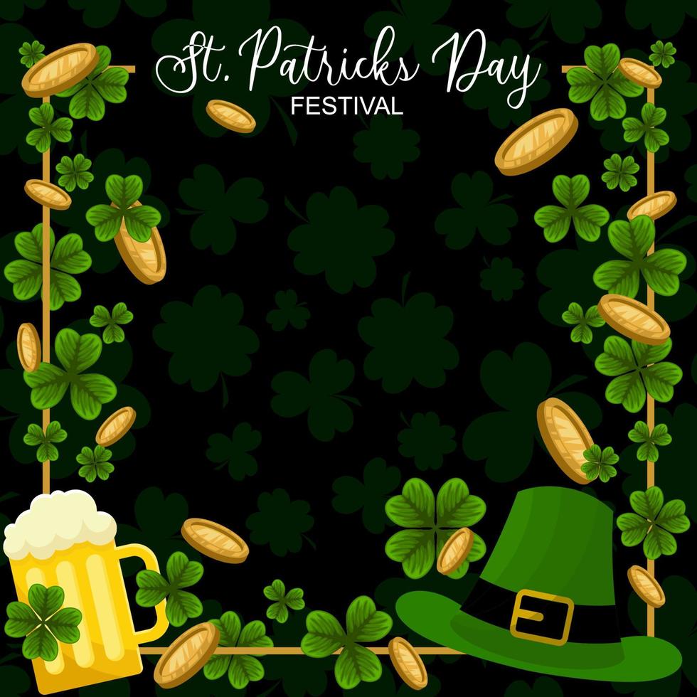 St Patricks Festival Background vector