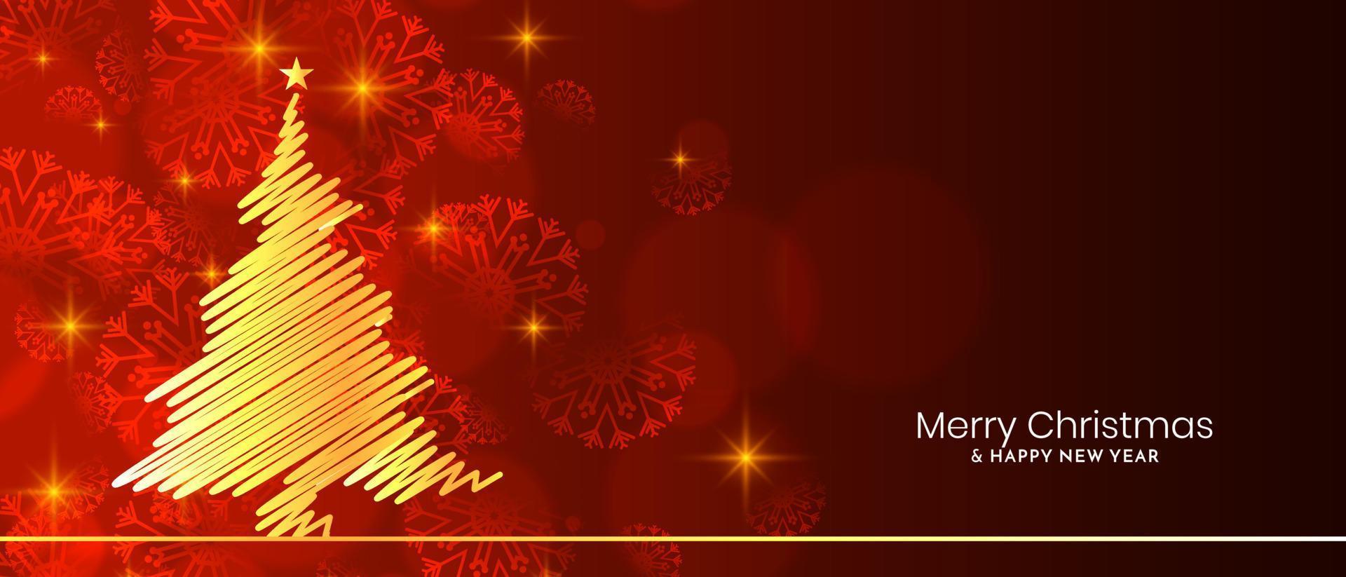 Merry Christmas festival stylish decorative banner design vector