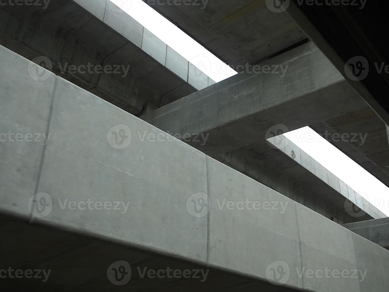 The structure of the expressway is made of concrete. photo