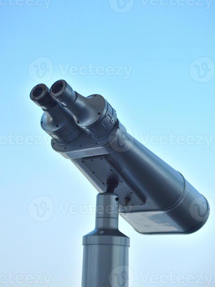 Large binoculars can be used for viewing views on tall buildings. photo