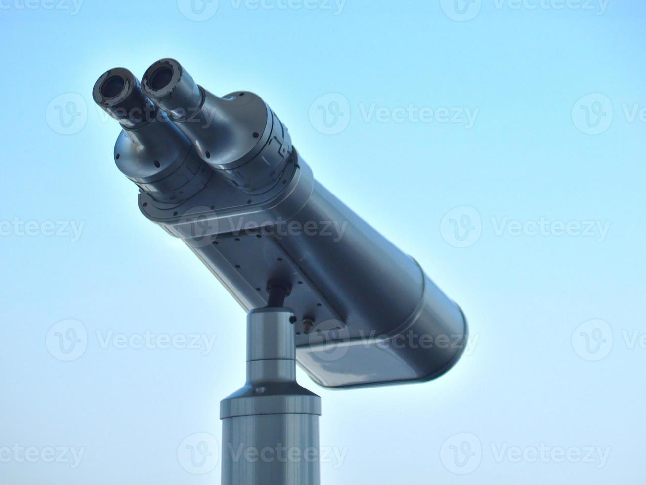 Large binoculars can be used for viewing views on tall buildings. photo