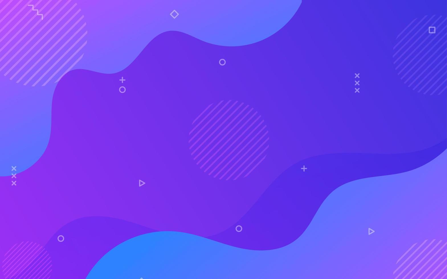 Gradient colorful geometric shapes background vector