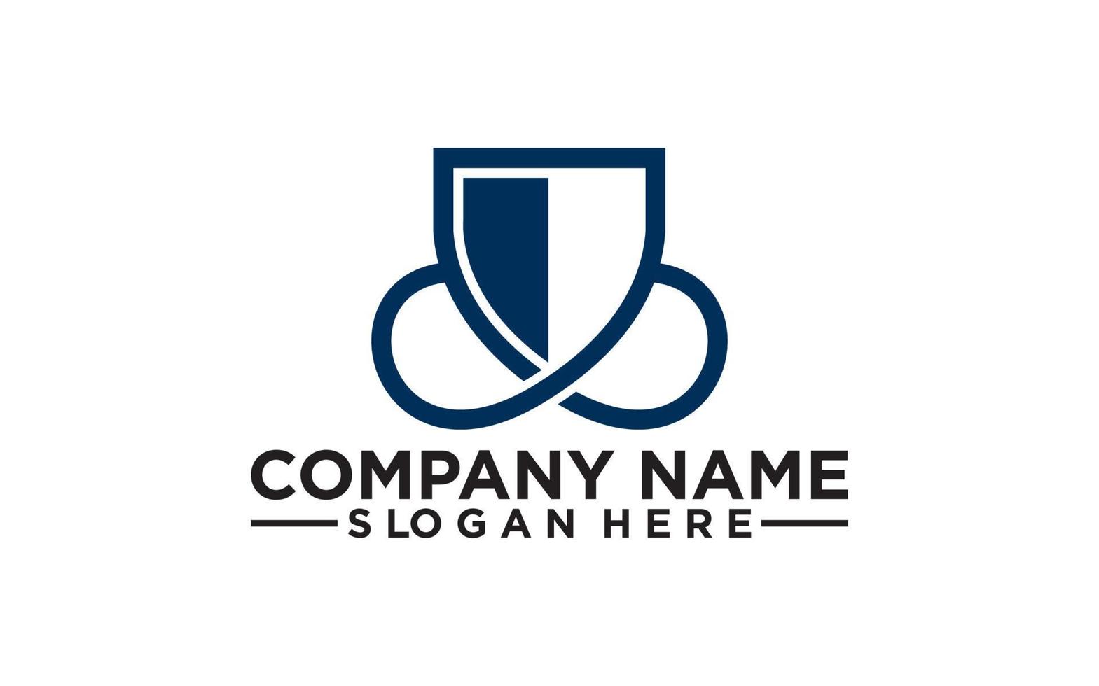Digital Shield Tech Logo Design Template. Technology Logo Vector