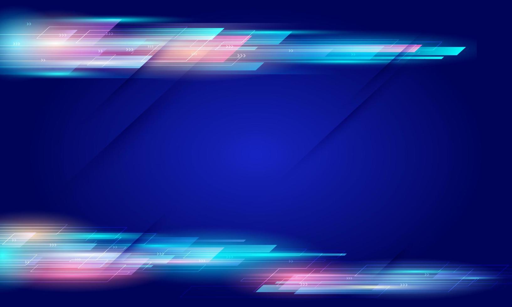 Modern abstract high speed movement. Colourful dynamic motion on blue background. Movement sport pattern for banner or poster design background concept. vector