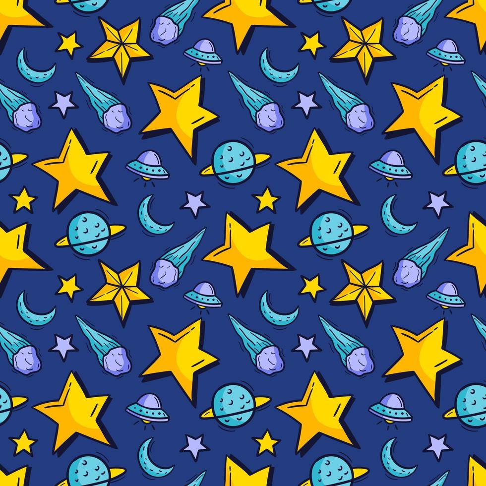 Stars Seamless Pattern vector