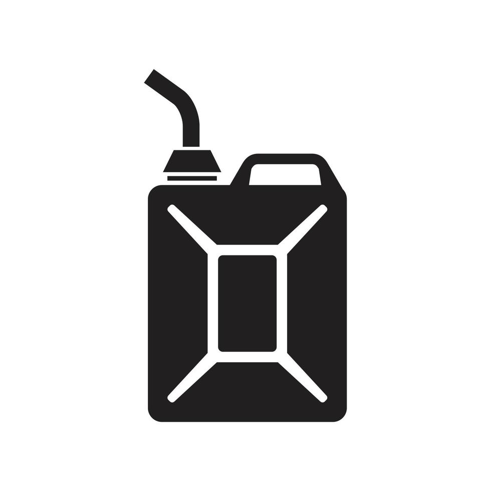 Plantilla de icono de bidón color negro editable. Ilustración de vector plano de símbolo de icono de bidón para diseño gráfico y web.