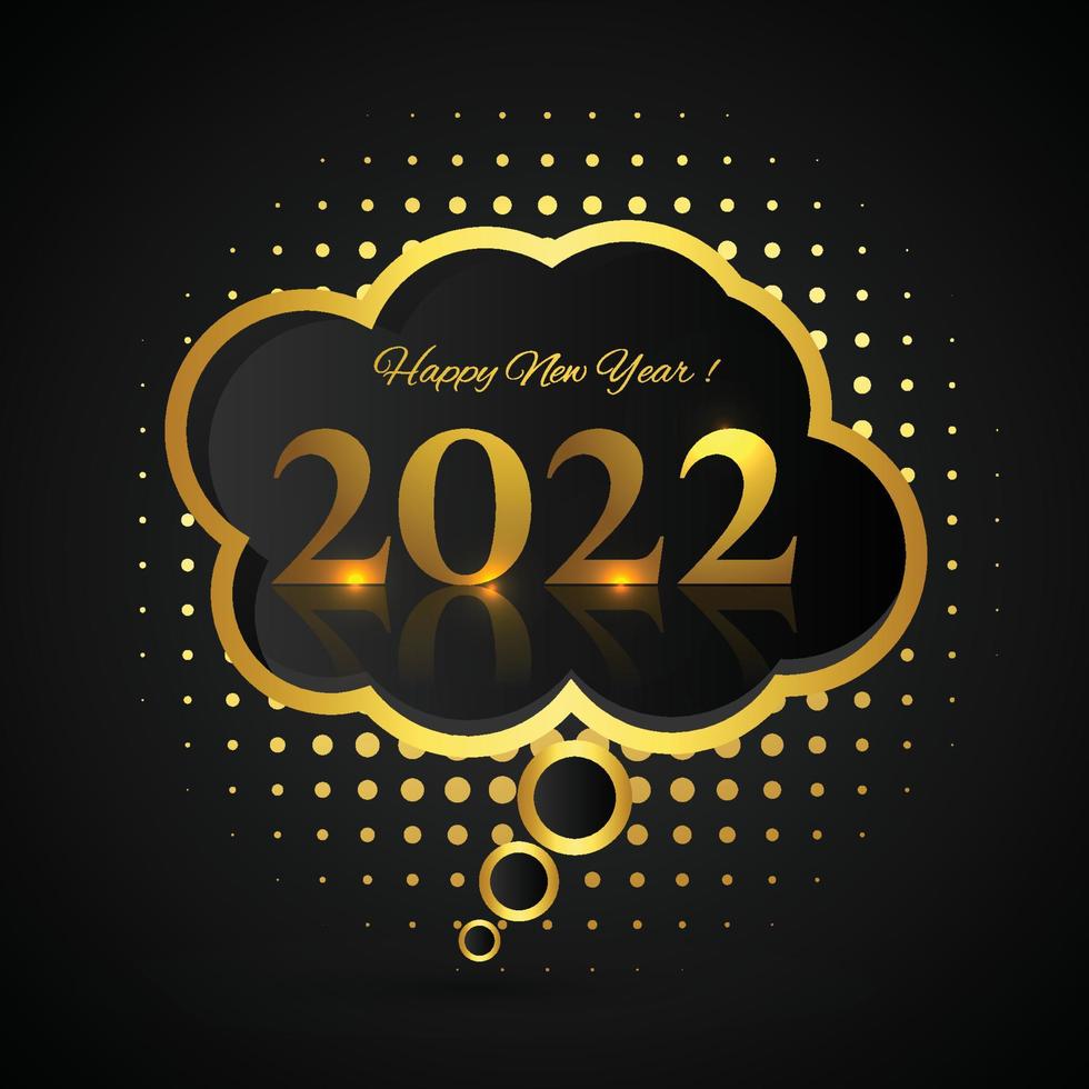 Beautiful 2022 new year card holiday background vector