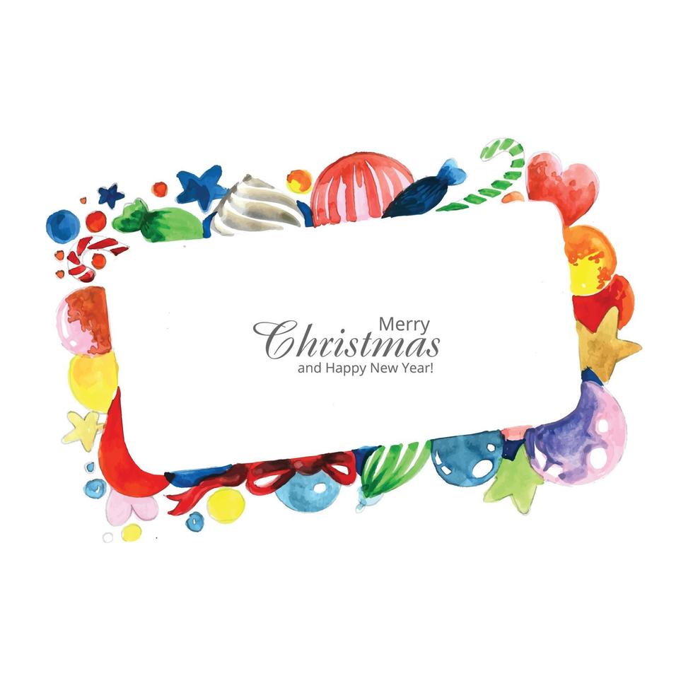 Elegant christmas holiday card background vector