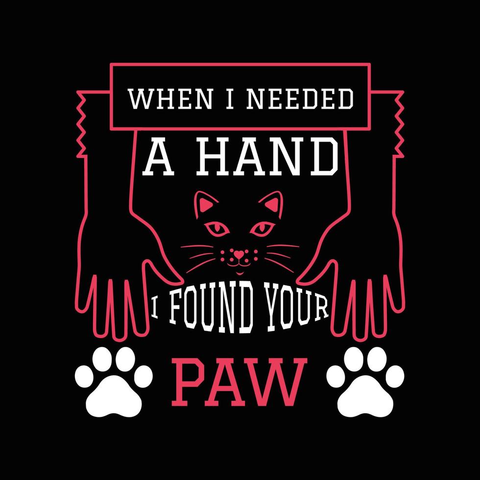 Cat T Shirt Design vector