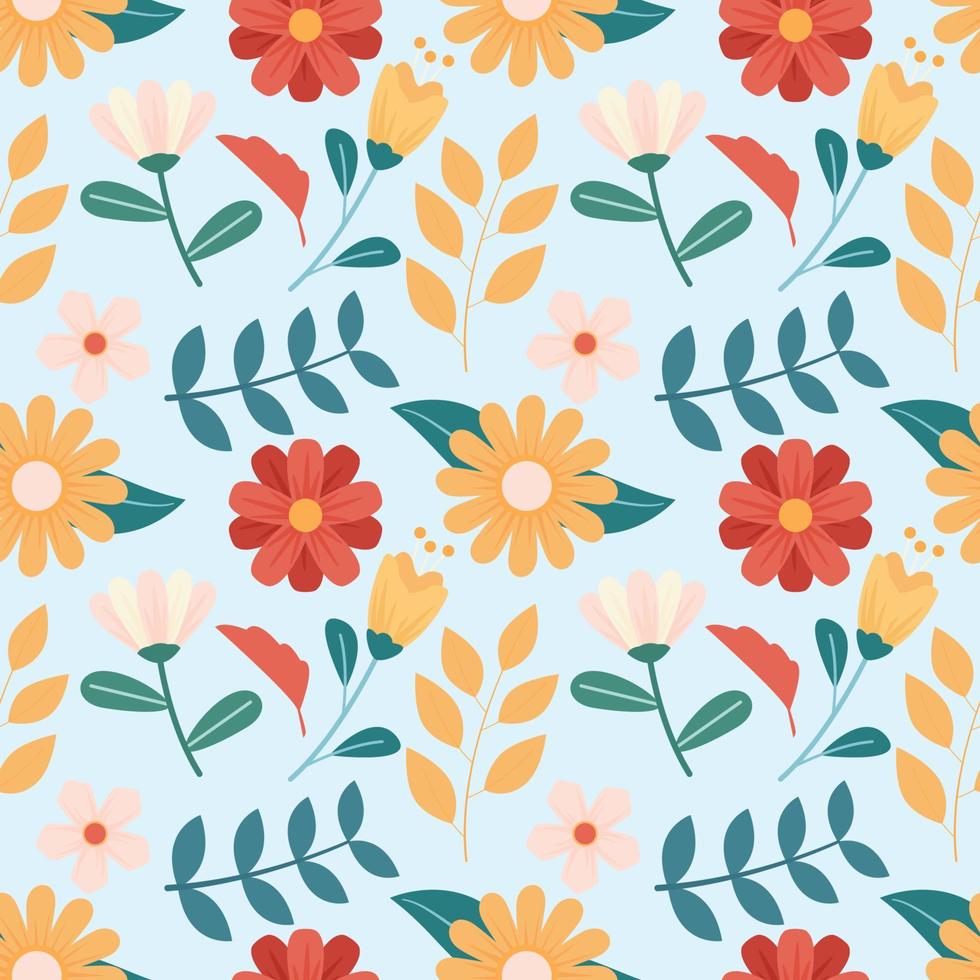 Spring Floral Seamless Pattern vector