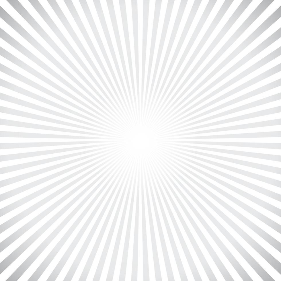 Rays, beams element. Sunburst, starburst shape on white. Circular geometric. Abstract circular geometric shape. illustration - Vector