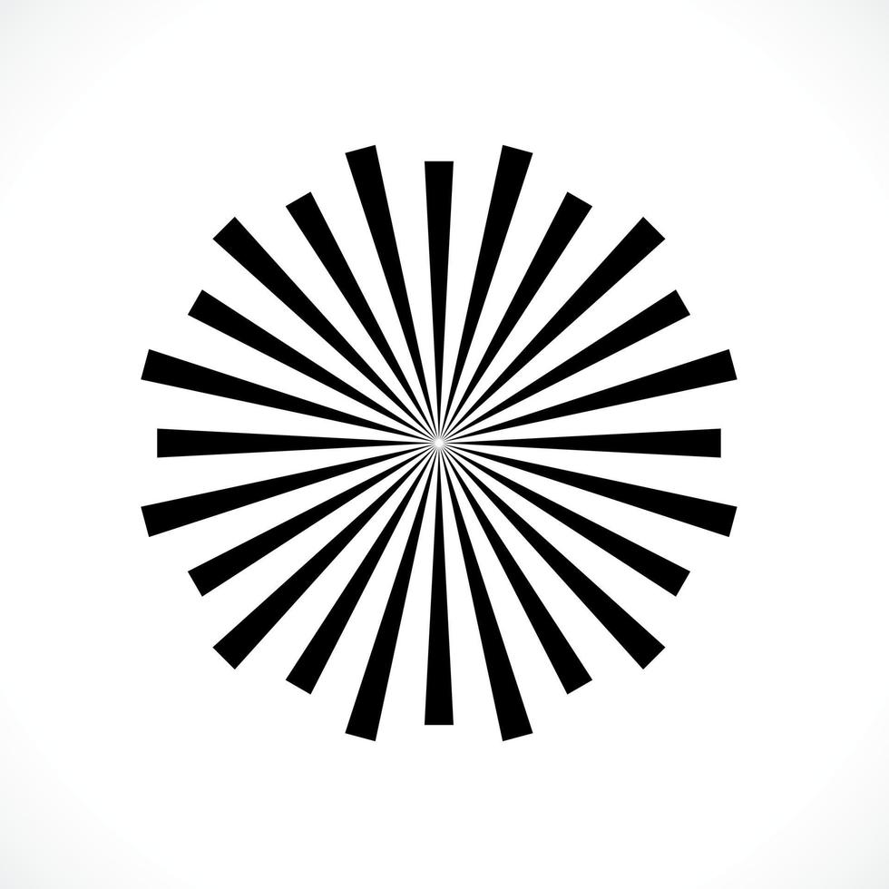 rayos, elemento vigas. Sunburst, fondo en forma de starburst. geométrica circular. forma geométrica circular abstracta. ilustración - vector