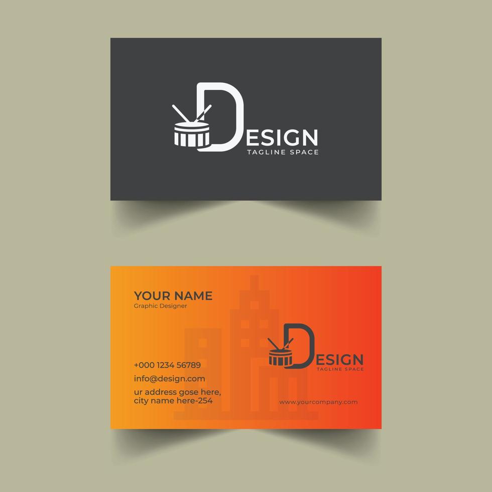 Creative and clean business card template vector