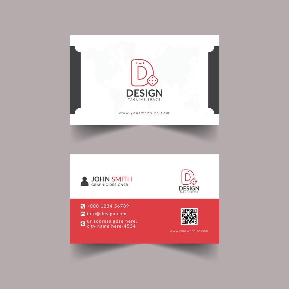 businesCreative and clean business card template, vector illustration design