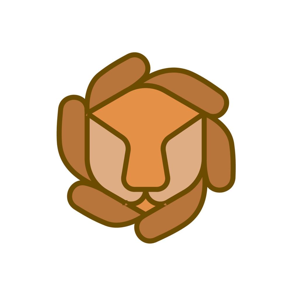 Lion logo icon for your branding and business vector