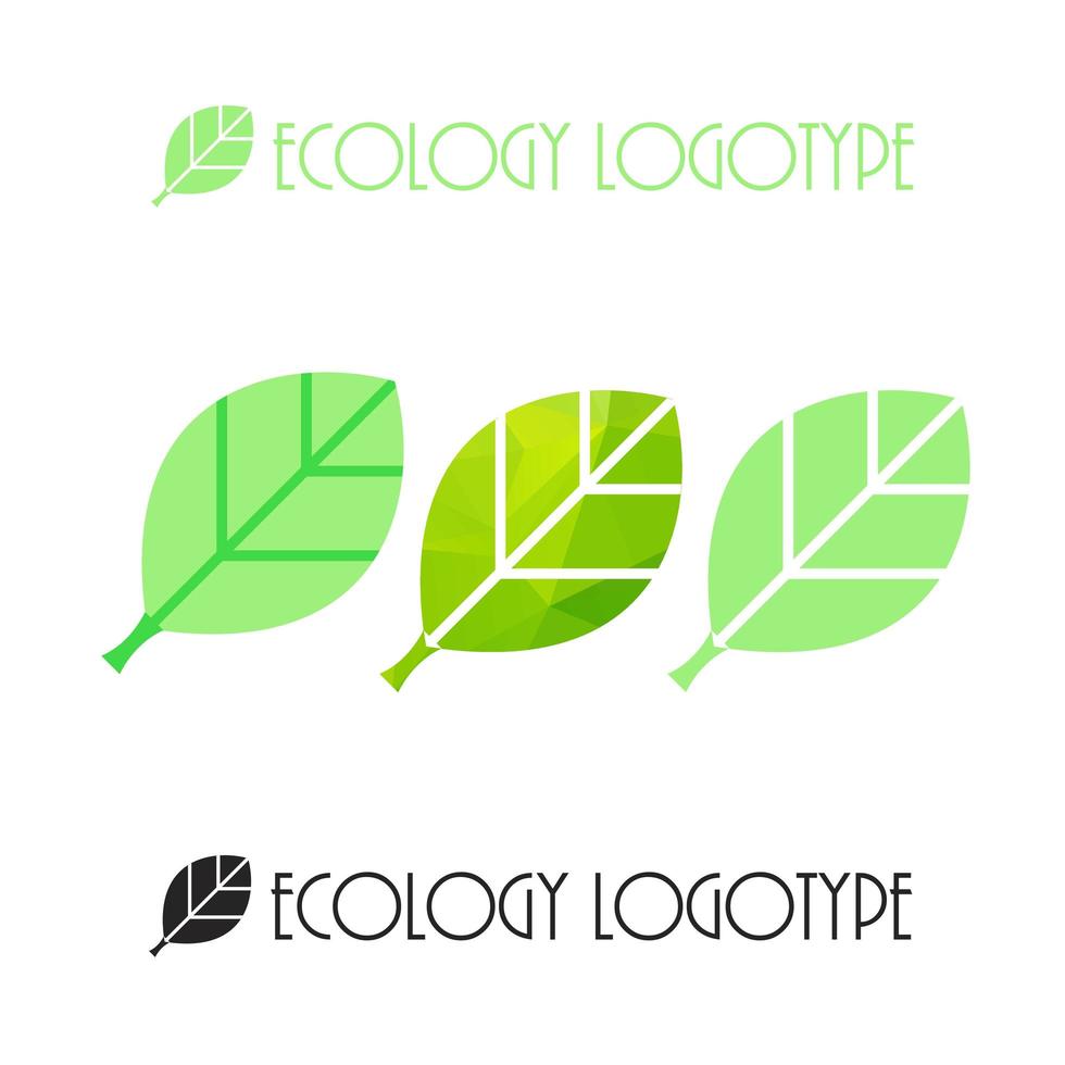 logotipo o icono de la ecología vectorial, logotipo de la naturaleza vector