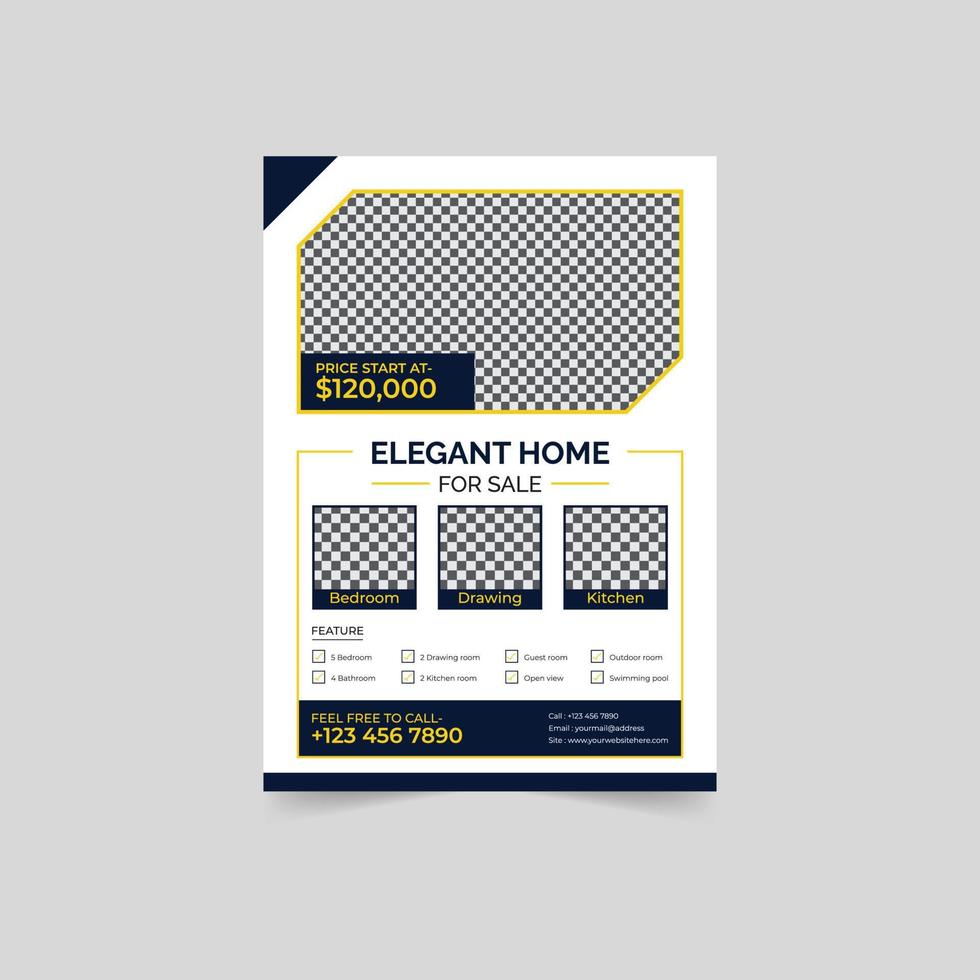 Modern business flyer design template corporate poster design vector template