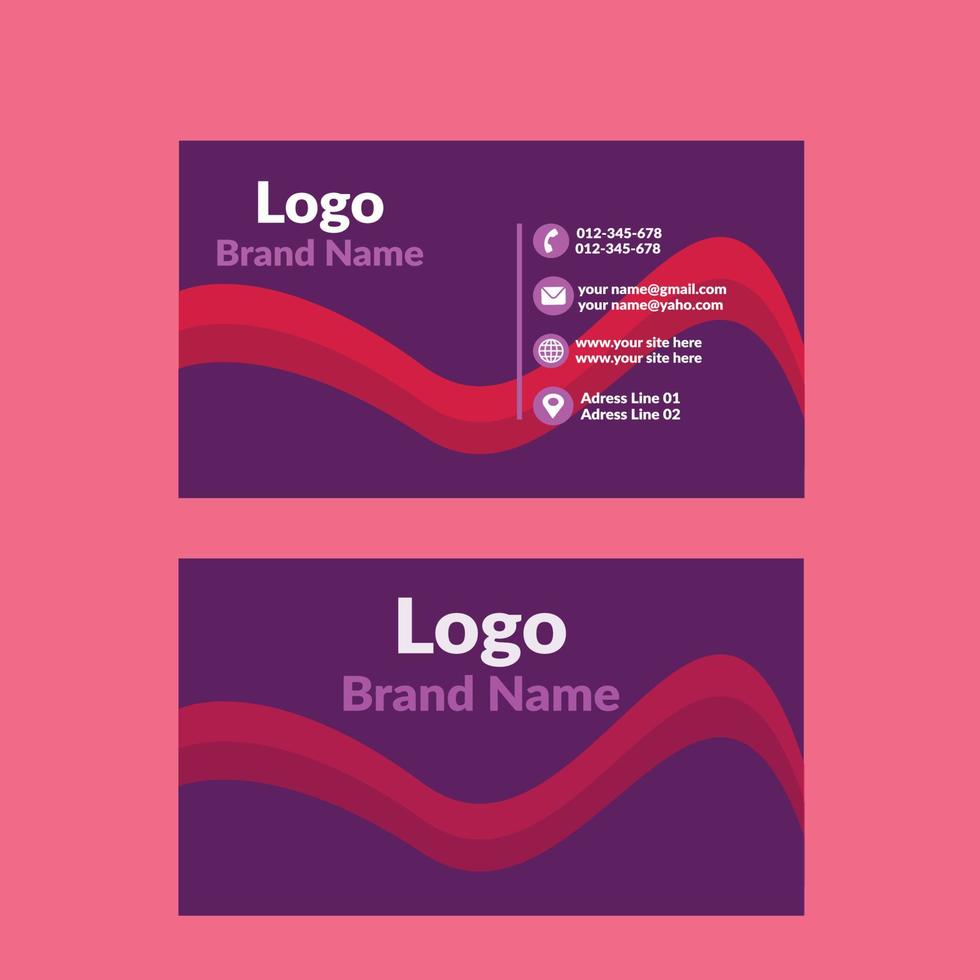 Business Card Design. vector