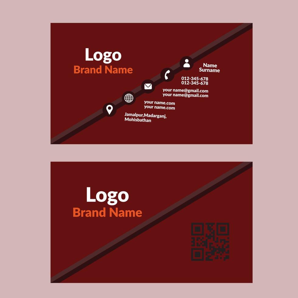 Business Card Design vector