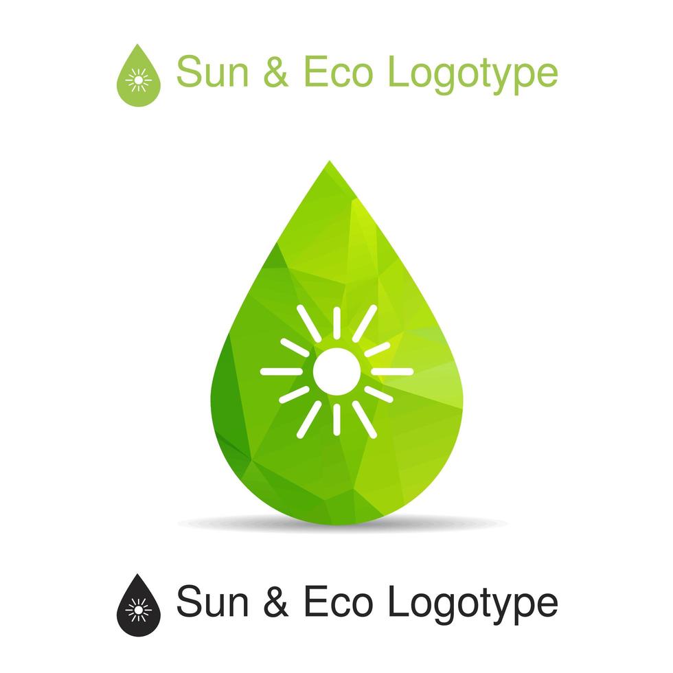 Ecology logotype, icon and nature symbol vector