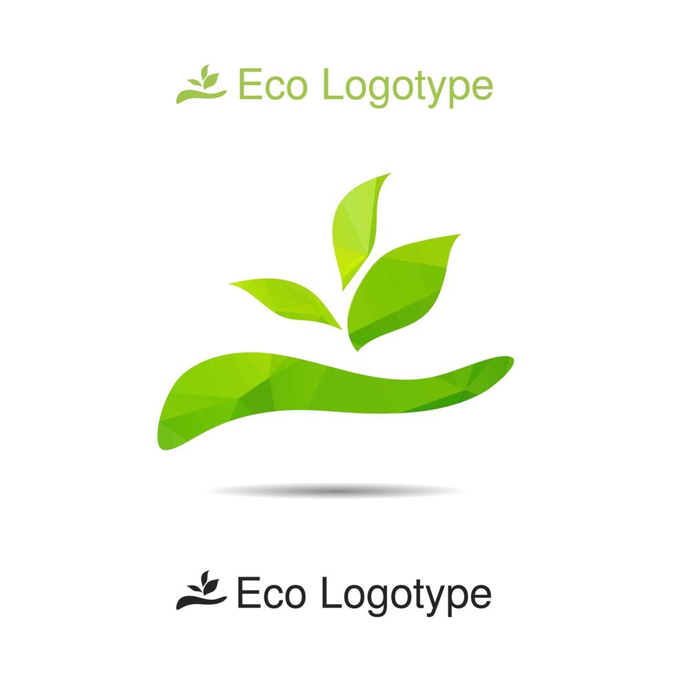 logotipo de ecología o icono en eps, logotipo de naturaleza vector