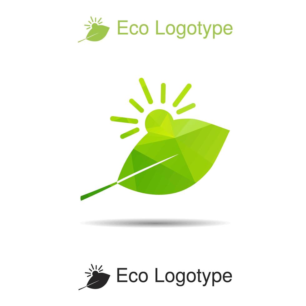 logotipo de ecología, icono y símbolo de la naturaleza. vector