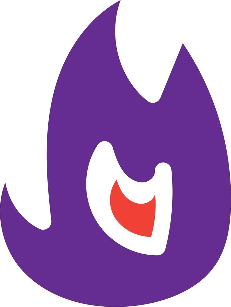 Burning flame for make lab experiment icon vector