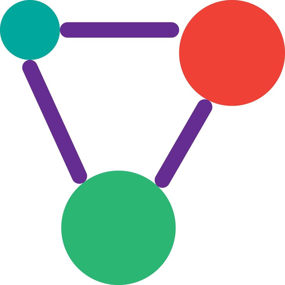 Molecular biology or chemical compound icon vector