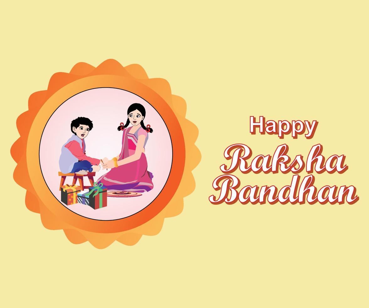 feliz Raksha bandhan vector