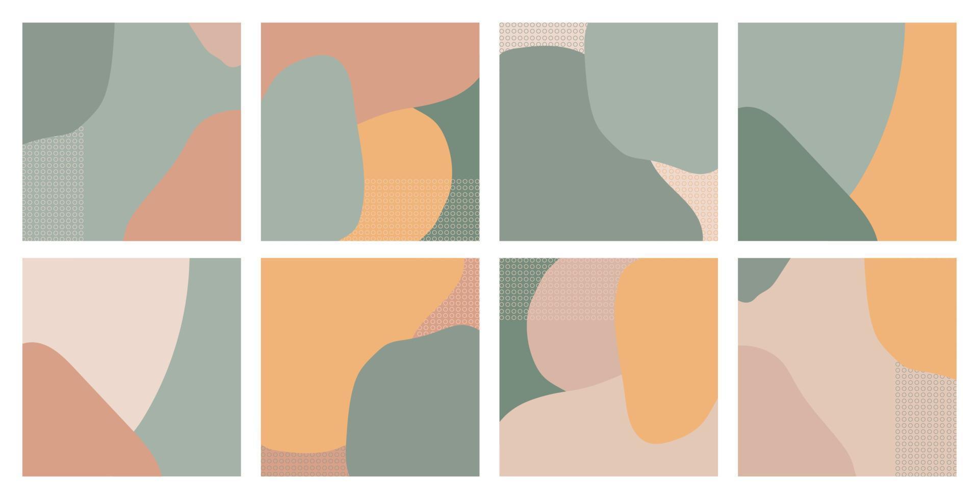 patrón moderno abstracto con adornos de geometría. Fondo de cartel retro con verde y amarillo. banner de moda de forma simple vector