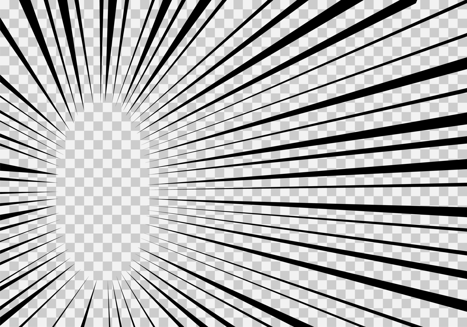 Comic manga book speed effect background. Flash explosion, digital boom