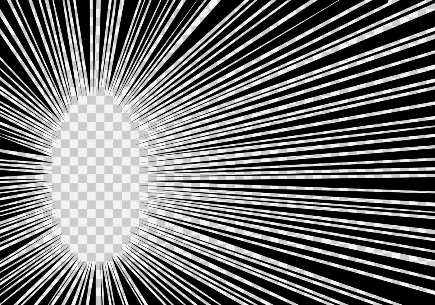 Comic manga book speed effect background. Superhero speed banner. Flash explosion, digital boom illustration vector