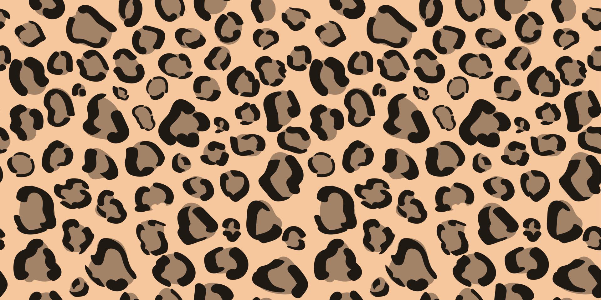 Seamless leopard or cheetah print. Animal fur texture. Camouflage design paper vector