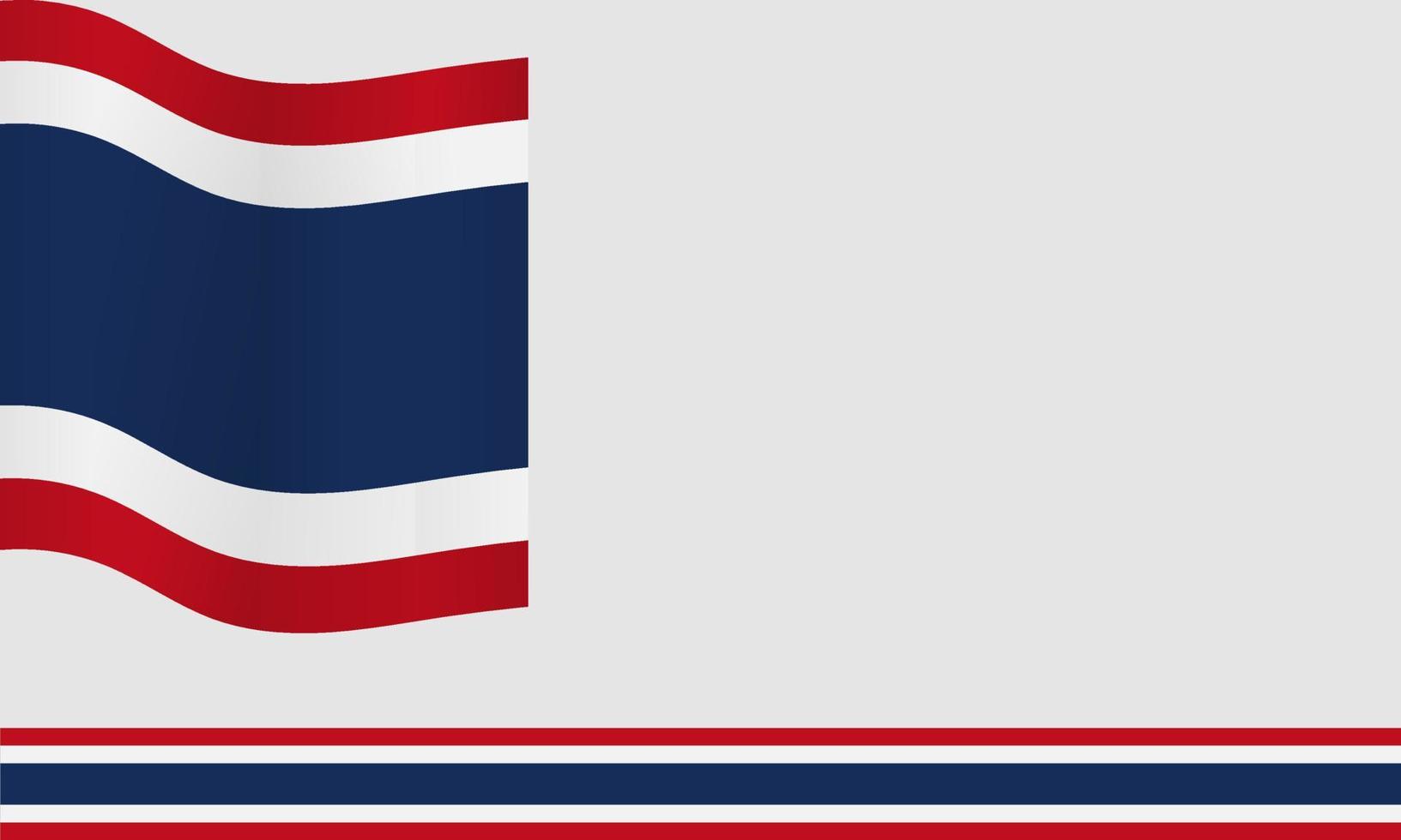 Thailand Constitution Day Background Vector Illustration, and Copy space area. Suitable to be placed on content with that theme. Thailand flag