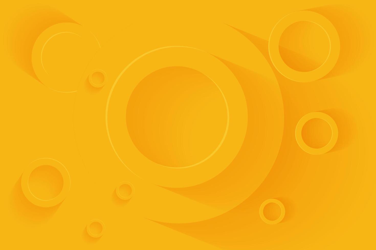 Ellipse 3D Yellow Background Vector