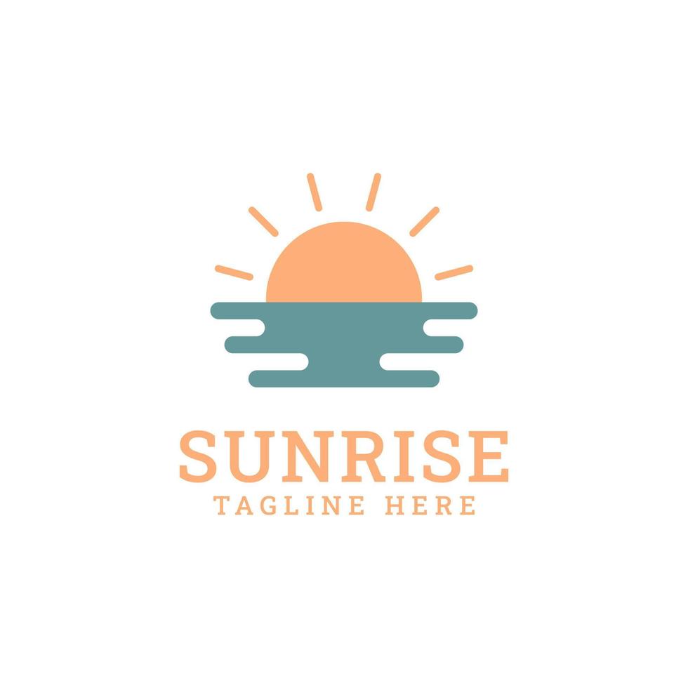 Sun Rise Logo Vector Illustration