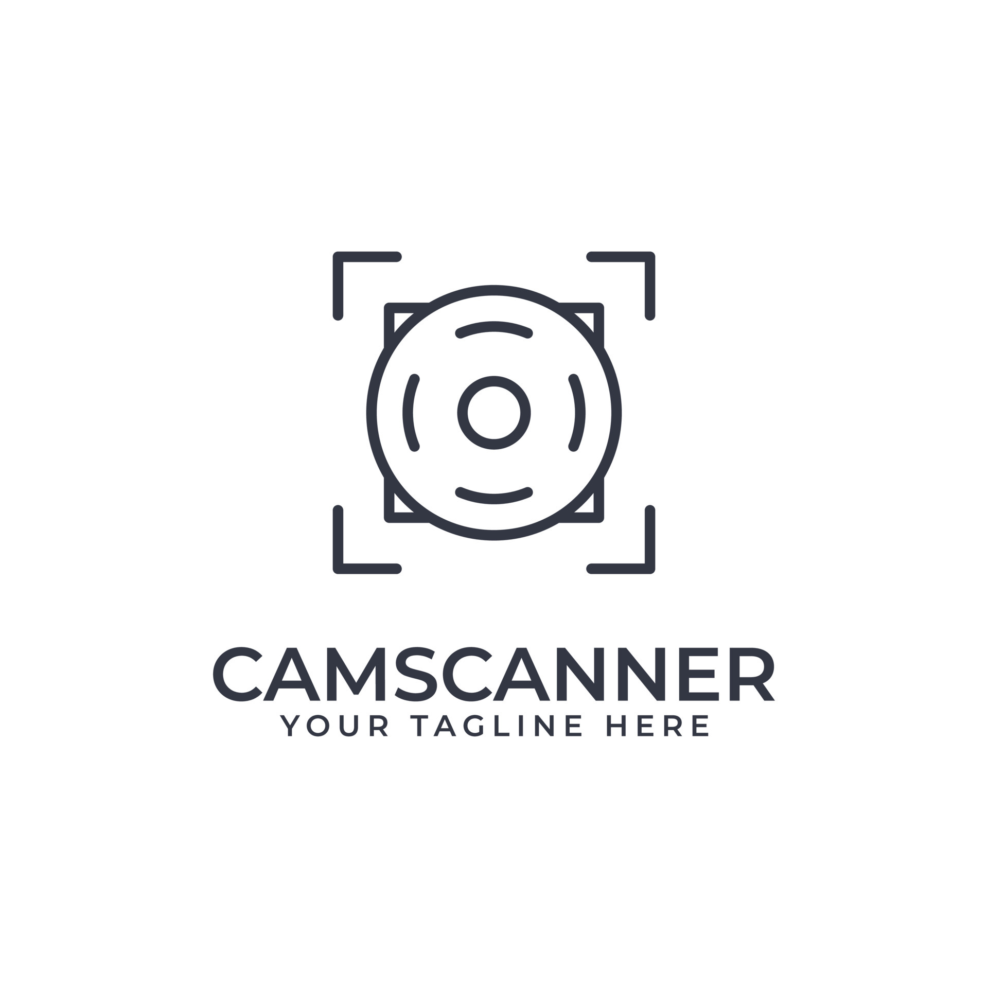 Camera and Scanner Frame Symbol Logo Concept 4914207 Vector Art at Vecteezy