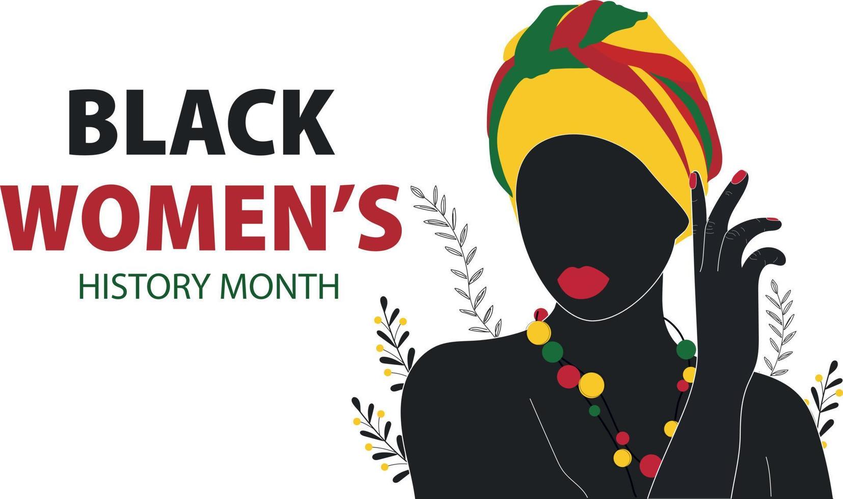 Black Women's History Month vector