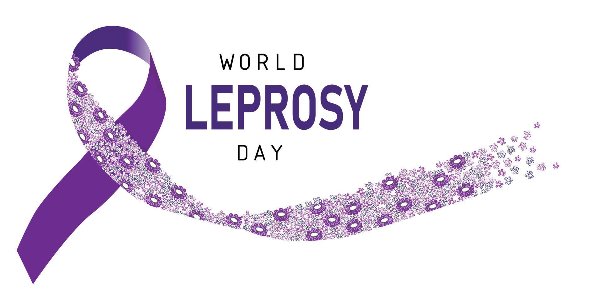 Flat illustration of World Leprosy Day vector