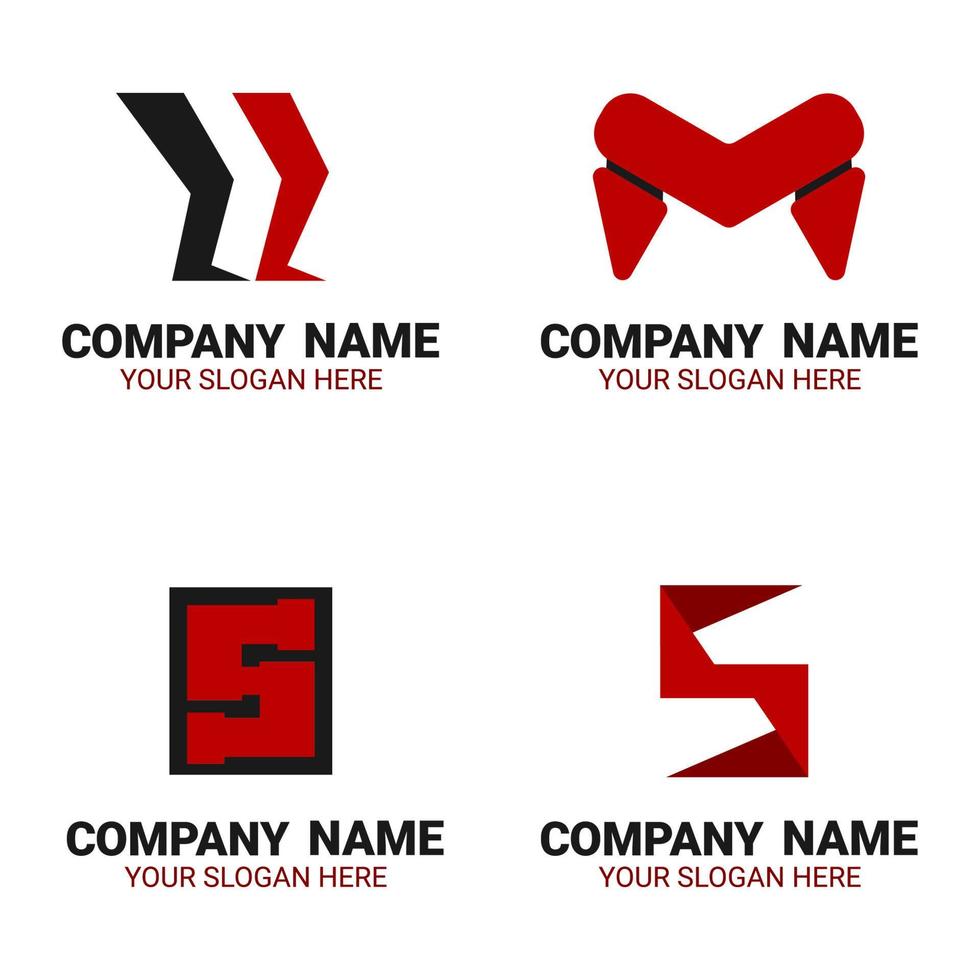simple and elegant initial letter logo vector