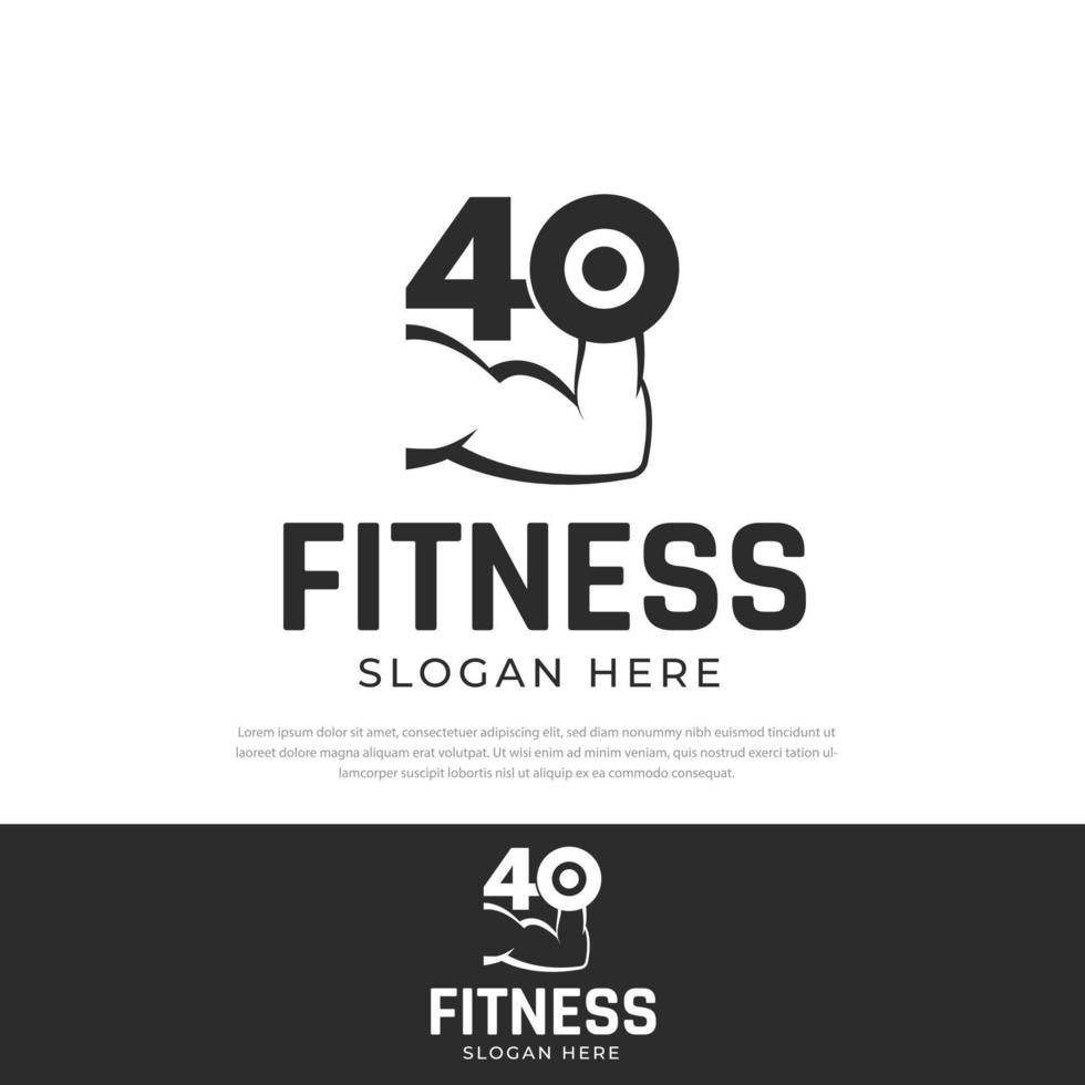 logo One-handed weightlifting illustration design, symbol, icon, vector template, sport