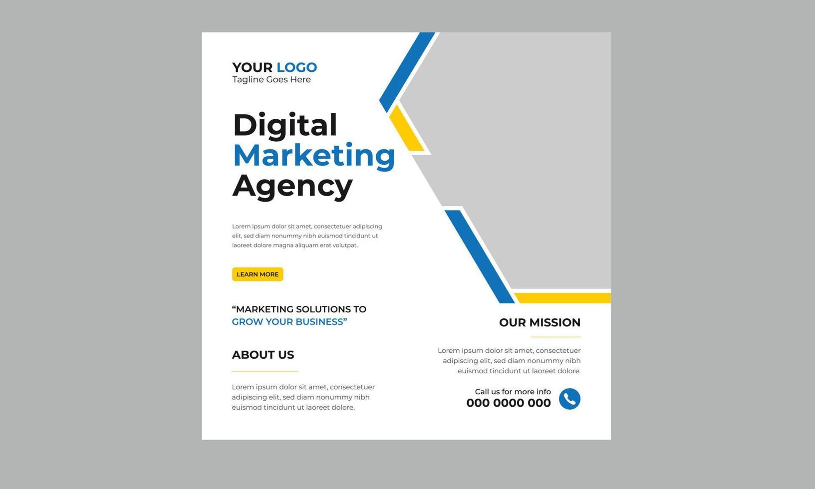 Trendy editable Professional digital business agency marketing social media post and banner template design Set.Promotion Corporate advertising Web Banner Ads Stories flyer poster vector