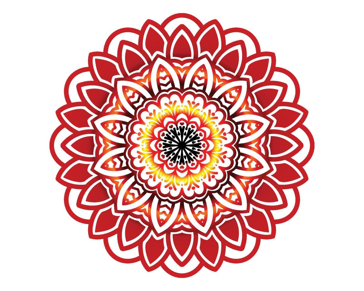 luxury ornamental mandala design on White background vector