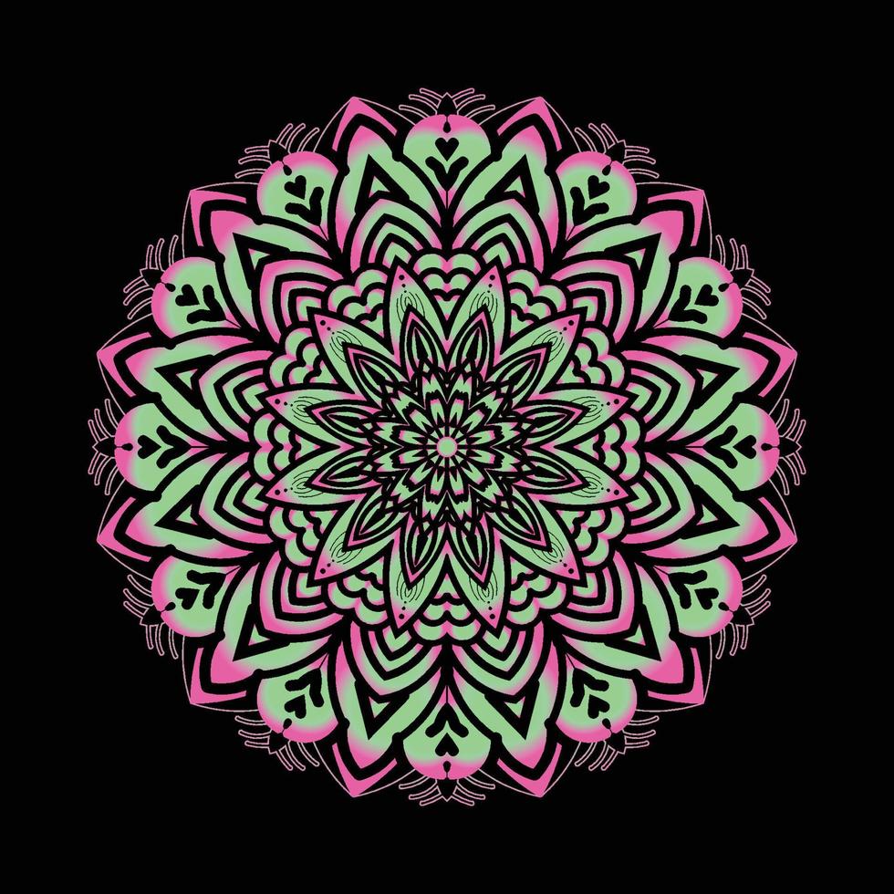 diseño de mandala ornamental de lujo sobre fondo blanco vector