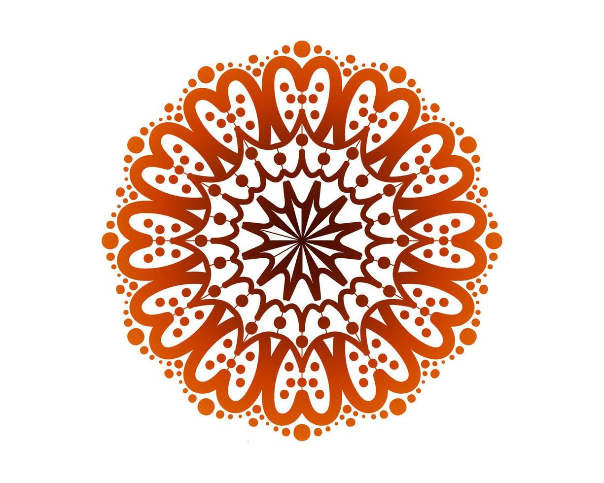 diseño de mandala ornamental de lujo sobre fondo blanco vector